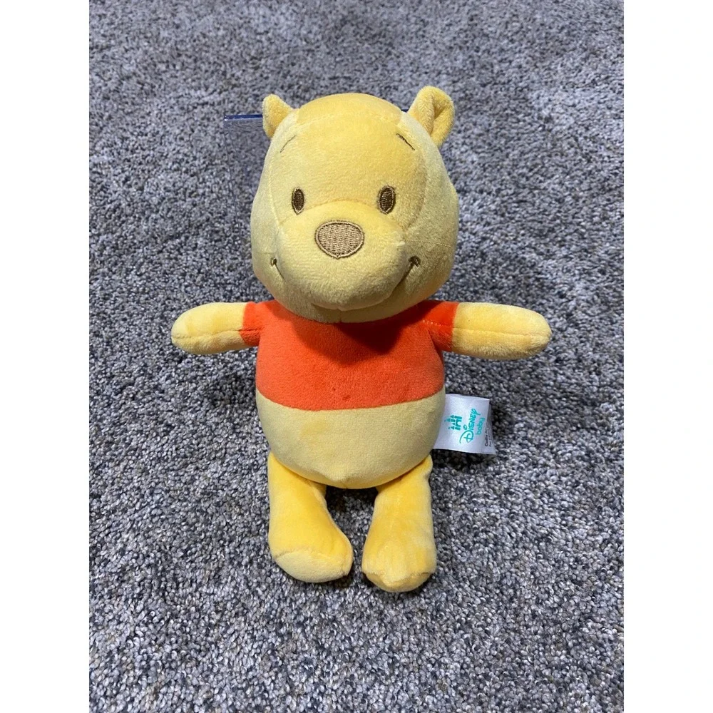 Disney Plush Winnie the Pooh Unisex Small Yellow Excellent Classic Red Shirt